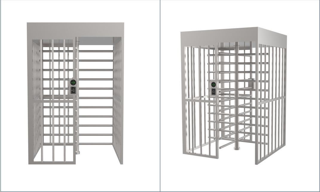 アクセス管理の危険度が高い設備のための二重完全な高さの回転木戸のゲート2.4m