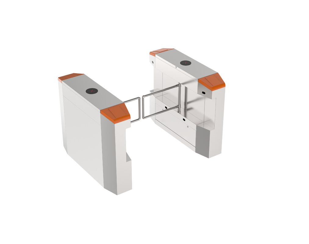 自動アクセス管理の回転木戸は1100mmの取り外し可能なガラス振動をゲートで制御する